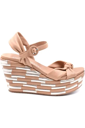 Pedro Garcia Buty, Kobieta, brązowy, 36 1/2 EU, Stylowe Sandały na Koturnie