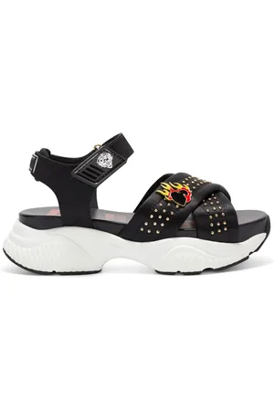 ED HARDY Buty, Kobieta, Czarny, 40 EU, Flaming Sandal Trendy Sneakers