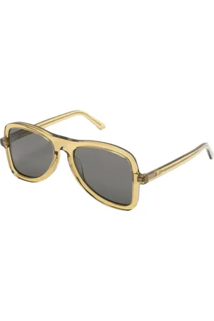 Séfr Akcesoria, Mężczyzna, Żółty, ONE SIZE, Okulary Przeciwsłoneczne Aster Green Tea