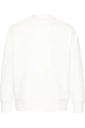 Neil Barrett Bluzy, Mężczyzna, Biały, M, Biała Bluza Thunderbolt
