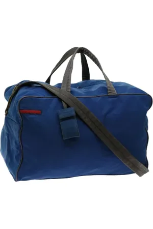 Prada Pre-owned, Kobieta, Niebieski, ONE SIZE, Nylon, Pre-owned Fabric travel-bags
