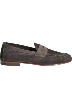 HENDERSON BARACCO Buty, Mężczyzna, brązowy, 40 EU, Zamsz, Klasyczny Mokasyn z Zamszu