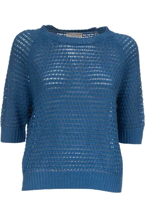 LE TRICOT PERUGIA Swetry, Kobieta, Niebieski, M, Bawełna, Sweter z lnu i baweny