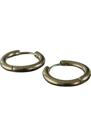 Dansk Copenhagen Akcesoria, Kobieta, Żółty, ONE SIZE, Złota Wodoodporna Kolczyk Huggie