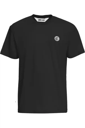 Roberto Cavalli Koszulki, Mężczyzna, Czarny, S, Czarne T-shirty i Pola