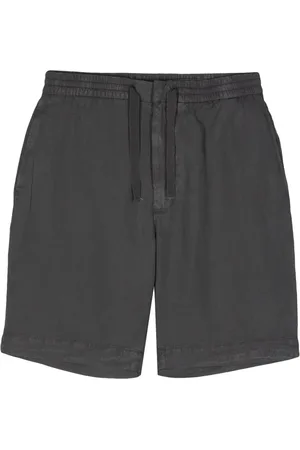 OFFICINE GENERALE Szorty, Mężczyzna, Szary, M, Bawełna, Magnet GMT Dye Włoska Koszula lniana