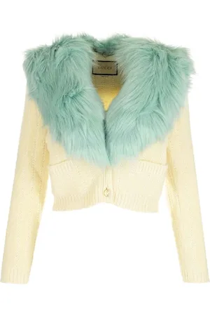 Gucci Swetry, Kobieta, Biały, M, Kaszmir, Biała Wełniana Kaszmirowa Sweter