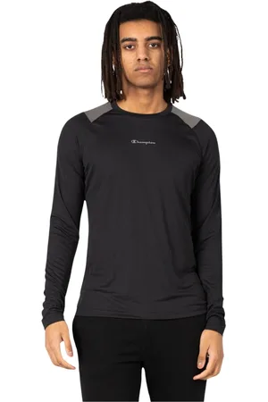 Champion Koszulki, Mężczyzna, Czarny, L, Długi Rękaw Casual Top