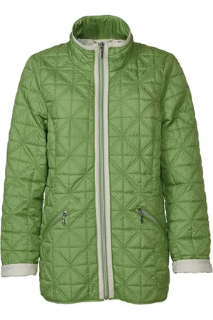 Danwear Kurtki, Kobieta, Zielony, 5XL, Pikowana Kurtka Ghita w Zielonym Jabłku