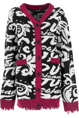 VERSACE Swetry, Kobieta, Wielobarwność, M, Stylowe Swetry Kolekcja