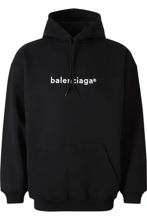 Balenciaga Bluzy, Mężczyzna, Czarny, M, Bawełna, Nowy Copyright Medium Fit Hoodie