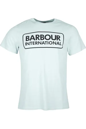Barbour Koszulki, Mężczyzna, Niebieski, L, Nowoczesny T-shirt z logo