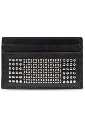 Alexander McQueen Akcesoria, Mężczyzna, Czarny, ONE SIZE, Skórzane etui na karty