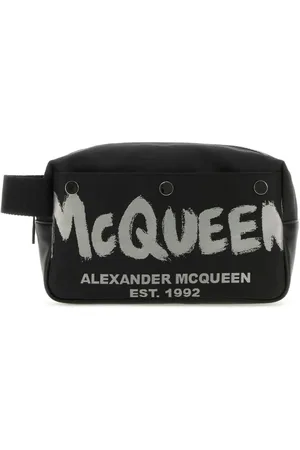 Alexander McQueen Torebki, Mężczyzna, Czarny, ONE SIZE, Graffiti Beauty Case