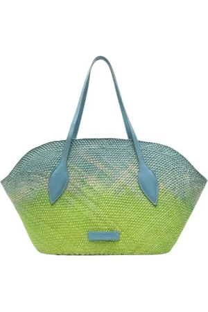 THEMOIRÈ Torebki, Kobieta, Niebieski, ONE SIZE, Eko-Stylowa Straw Clutch Bag