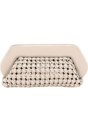 THEMOIRÈ Torebki, Kobieta, Biały, ONE SIZE, Błyszczące Chmury Węzły Clutch