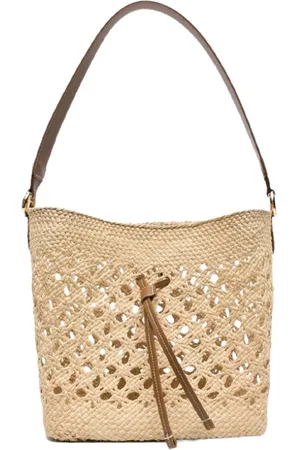 THEMOIRÈ Torebki, Kobieta, Beżowy, ONE SIZE, Naturalna Słoma Clutch Bag