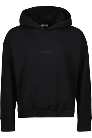 Saint Laurent Bluzy, Mężczyzna, Czarny, M, Bluza z kapturem z logo