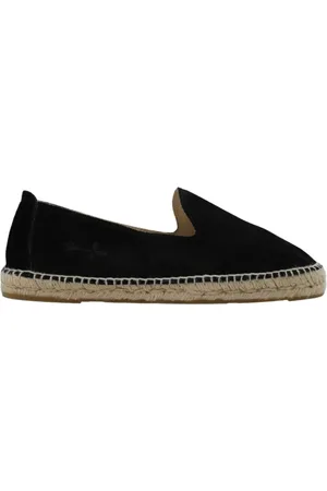 MANEBI Buty, Mężczyzna, Czarny, 44 EU, Zamsz, Espadryle ‘Hamptons’