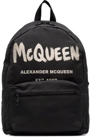 Alexander McQueen Torebki, Mężczyzna, Czarny, ONE SIZE, Nylon, Graffiti Plecak Czarny Kanwa