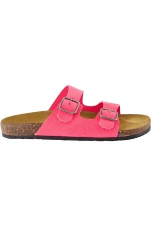 Saint Laurent Buty, Mężczyzna, Różowy, 42 EU, Skóra, Skórzane sandały z zapięciem na sprzączkę