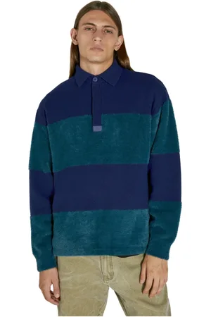Eytys Koszulki, Mężczyzna, Wielobarwność, S, Nylon, Polo Sweter w Paski