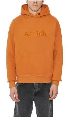 AMISH Bluzy, Mężczyzna, Żółty, M, Bawełniany Hoodie
