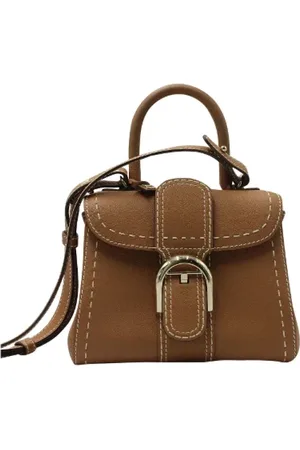 DELVAUX Pre-owned, Kobieta, brązowy, ONE SIZE, Skóra, Pre-owned Skórzane torebki