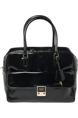 Anya Hindmarch Pre-owned, Kobieta, Czarny, ONE SIZE, Nylon, Pre-owned Skórzane torebki