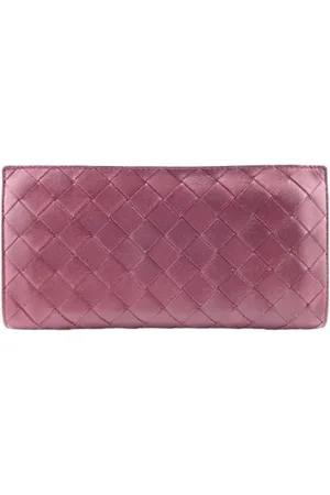 Bottega Veneta Pre-owned, unisex, Czerwony, ONE SIZE, Skóra, Pre-owned skórzane portfele