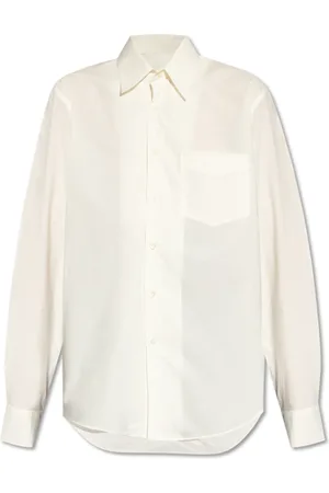 Maison Margiela Bluzki, Kobieta, Beżowy, S, Bawełna, Bawełniana Koszula