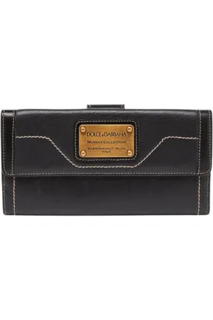 Dolce & Gabbana Pre-owned, Kobieta, Czarny, ONE SIZE, Pre-owned skórzane portfele