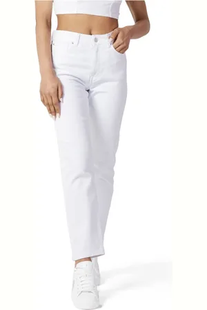 ONLY Jeansy, Kobieta, Biały, W32 L32, Denim, Jeansyy Mom Wiosna/Lato Kolekcja
