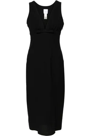 Patou Sukienki, Kobieta, Czarny, S, Elegancka Czarna Sukienka z Kokardą