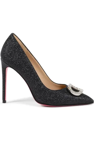 DEE OCLEPPO Buty, Kobieta, Czarny, 38 EU, Glitter Logo Pump