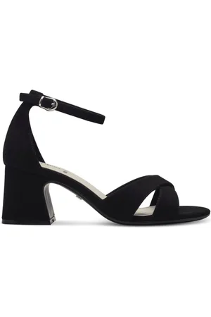 QS by s.Oliver Buty, Kobieta, Czarny, 39 EU, Eleganckie Czarne Sandały Damskie