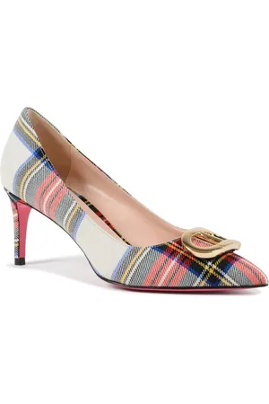 DEE OCLEPPO Buty, Kobieta, Wielobarwność, 41 EU, Elegancki Złoty Logo Kilt Pump