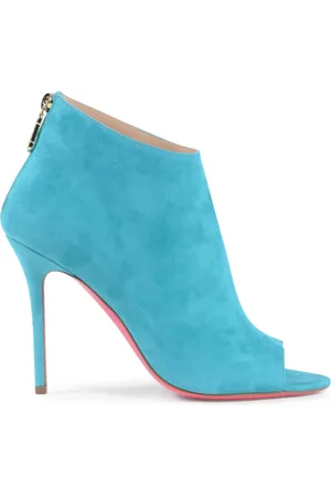 DEE OCLEPPO Buty, Kobieta, Niebieski, 37 1/2 EU, Zachęcający Peep Toe Bootie