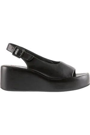 Högl Buty, Kobieta, Czarny, 41 1/2 EU, Czarne płaskie sandały Loulou styl