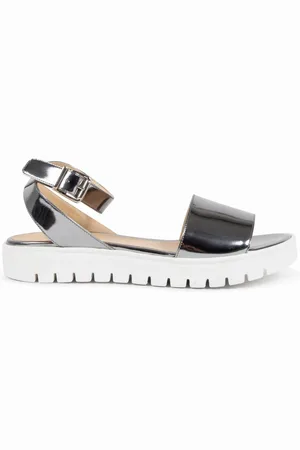 DEE OCLEPPO Buty, Kobieta, Szary, 35 EU, Miasto Skórzane Sandały