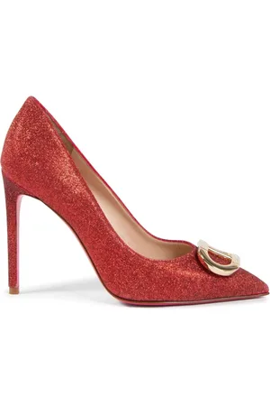 DEE OCLEPPO Buty, Kobieta, Czerwony, 38 EU, Glitter Logo Pump