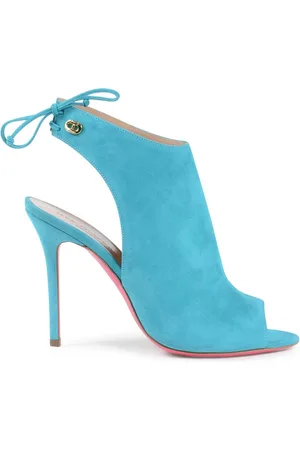 DEE OCLEPPO Buty, Kobieta, Zielony, 37 EU, Botki z kokardą i otwartym palcem