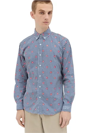 HUMAN MADE Koszule, Mężczyzna, Wielobarwność, M, Gingham Heart Koszula