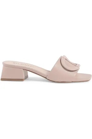 DEE OCLEPPO Buty, Kobieta, Różowy, 35 EU, Logo Skórzane Mule Sandały