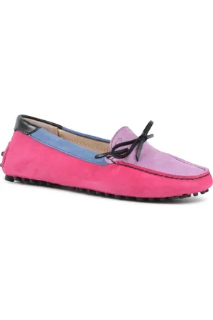 DEE OCLEPPO Buty, Kobieta, Wielobarwność, 39 EU, Zamsz, Suede Loafer z detalami wstążki