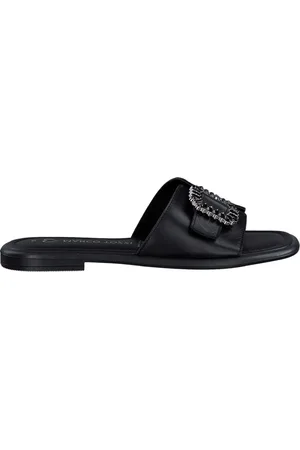Marco Tozzi Buty, Kobieta, Czarny, 37 EU, Czarne Kapcie dla Kobiet