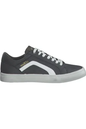 QS by s.Oliver Buty, Mężczyzna, Szary, 43 EU, Ciemnoszare Sneakersy dla Mężczyzn