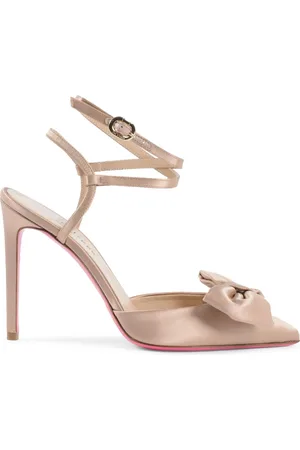 DEE OCLEPPO Buty, Kobieta, Różowy, 40 EU, Eleganckie Satynowe Szpilki z Paskiem na Kostkę
