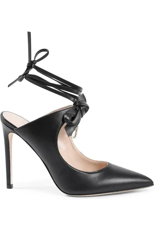 DEE OCLEPPO Buty, Kobieta, Czarny, 39 EU, Elegancki Mule z Kokardą