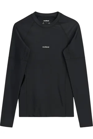 Soulland Sport, unisex, Czarny, 2XS/XS, Pomarańczowy Czarny Swim Top Raglan Rękawy